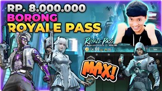 NEKAT TOP UP SENILAI RP 8.000.000 ?! BORONG SKIN ROYALE PASS BARU BANYAK GRATISAN ?! - PUBG MOBILE