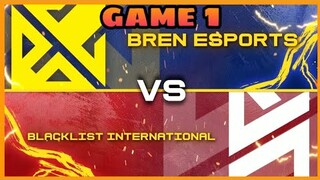 (GAME 1) BREN ESPORTS VS BLACKLIST INTERNATIONAL | MPL-PH SEASON 7 | MLBB!