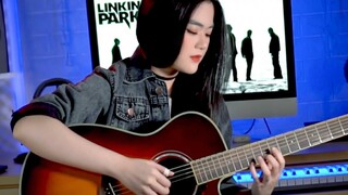 Solo gitar "What I've Done" LinKin Park di-remix seorang gadis manis