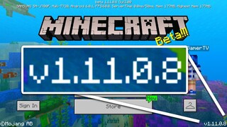 อัพเดท Minecraft 1.11.0.8 (Beta) - GamePlay | อธิบายข้อความแบบใหม่!! และเมฆปุยขึ้น!!