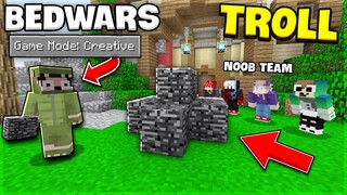 KHANGG HACK GAMEMODE 1 TROLL CẢ NOOB TEAM BẰNG BEDROCK *BẢO VỆ GIƯỜNG BẰNG BEDROCK SIÊU CỨNG ??