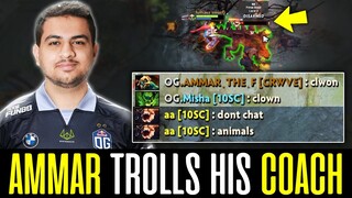 Only AMMAR can Trashtalk his own  COACHES - HUSKAR CARRY