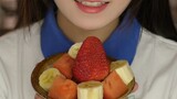 Sumimi｜Stroberi, semangka, dan pisang dengan suara kenyal yang membuat mulut berair