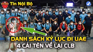 NÓNG! Trả 4 Tuyển Thủ Về CLB, Ông Park CHỐT DANH SÁCH ĐTVN Sang UAE