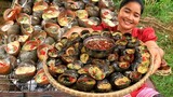 Cooking BBQ Snail with egg and chili recipe - Cooking life