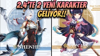 2.4'TE 🍁YUNJIN🍁  VE ❄️SHENHE❄️GELİYOR 🔥🔥🔥 | Hangi Rerun Bannerlar Gelebilir? | Genshin Impact Türkçe