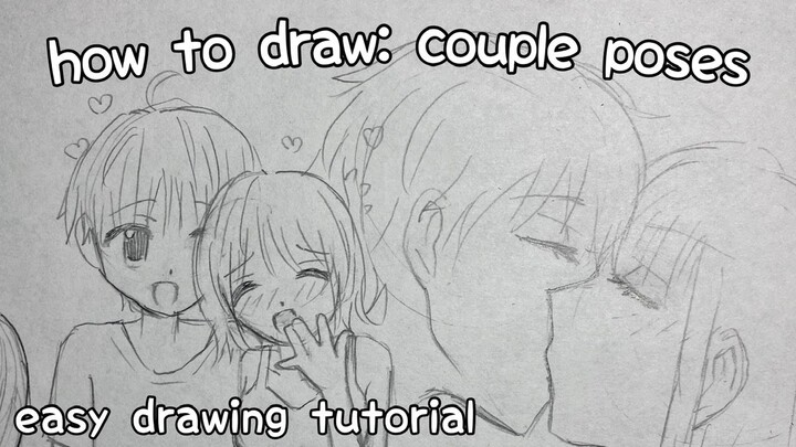 anime couple poses