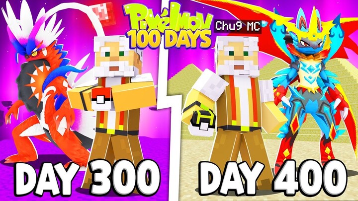 Tóm tắt 400 Ngày Minecraft Pixelmon Ultra Sinh Tồn Siêu Khó Tôi Bắt Thần Ai Cập Cỗ Đại !!