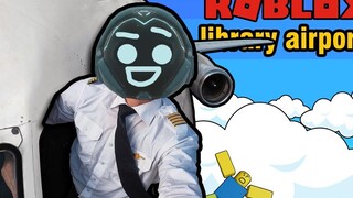 Roblox ฮาๆประสบการณ์ บนเที่ยวบินliberty airportRoblox สนุกๆ