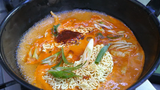 - / Spicy Rice Cake with Ramen - Korean street food
