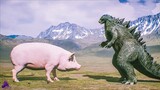 Godzilla vs Jurassic Pork