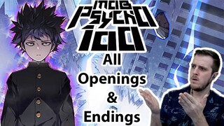 Mob Psycho 100 All Openings & Endings REACTION | Anime OP Reaction