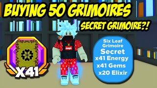 Secret Grimoire?! Opening 50 Grimoires in Anime Punching Simulator