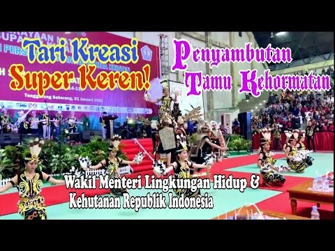 Tari Kreasi Super Keren Dayak Kenyah | Bikin Merinding Melihatnya | Tari Penyambutan Tamu Kehormatan