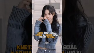 Knetz sebut visual #karina #aespa dan #wonbin #riize viral karena dipaksa #shorts #kpop #viral