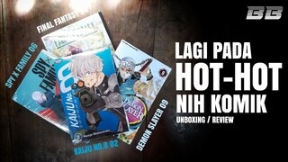 Unboxing & Review KOMIK DEMON SLAYER KIMETSU NO YAIBA, SPY x FAMILY, KAIJU NO 8, FINAL FANTASY