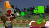 เมื่อเลี้ยงพืช!! ยิงซอมบี้ | Minecraft Plants vs Zombies