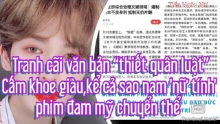 Tranh cãi quanh văn bản: C.ấm khoe giàu, c.ấm cả sao nam 'nữ tính' và dòng phim đam mỹ chuyển thể