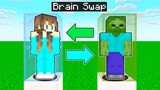 BRAIN SWAP: I BECAME A ZOMBIE in Minecraft