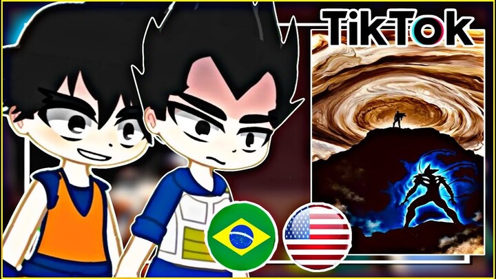 Dragon Ball React to Saitama vs Comic Garou | Tik Toks | 🇺🇸🇧🇷