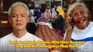 Tangis Pecah Ganjar Pranowo Mbah Minto Meninggal Dunia, Ungkap Kebaikan Mbah Minto Sebelum Meninggal