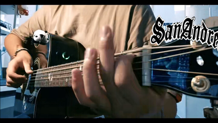 [With Sheet Music] GTA San Andreas Guitar Progressive Fingerpicking 