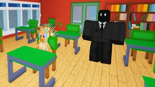 Trapped Alone In A Creepy School ( Roblox Story )