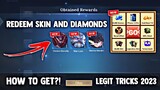 HOW TO GET FAST REDEEM CODE SKIN AND DIAMONDS + REWARDS!? LEGIT WAY! | MOBILE LEGENDS 2023