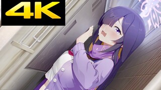 【碧蓝档案】（4k/月咏live2D）小哭包因胸卡墙，老师快来围观啊！