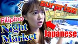 Japanese tries NIGHT MARKET FOOD in Manila Philippines for the first time
