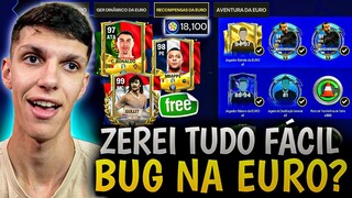 BUG DE PONTOS NA EURO?🤩🔥 ZEREI TUDO EM MINUTOS😱 ABSURDO! FC MOBILE 24