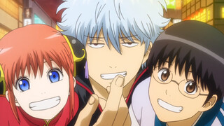 Gintama OP, but skip if the Yorozuya trio is in the same frame