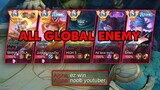 I MET 5 MAN ALL GLOBAL PLAYER’S IN RANKED GAME!!😭 Win or Lose? - MLBB