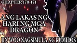 Ang Lakas ng Hari ng mga Dragon!! Jin Woo nagsimula ng kumilos!! Solo Leveling Tagalog 170-171