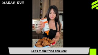 Tips buat ayam goreng kriuk parah cakep lagi!!