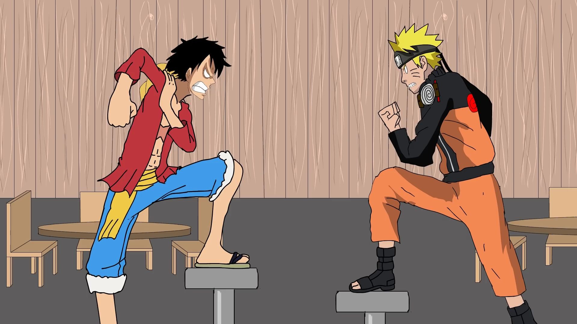 Luffy và Naruto gặp nhau - một cuộc hội ngộ đầy thú vị! Hãy xem và cảm nhận cảm giác hồi hộp khi hai nhân vật từ hai thế giới hoạt hình khác nhau đối mặt nhau và có những cuộc trò chơi và giao lưu thú vị.