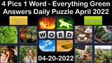 4 Pics 1 Word - Everything Green - 20 April 2022 - Answer Daily Puzzle + Bonus Puzzle