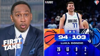 First Take | Stephen A. on Luka Doncic shine 26 points leads Mavericks to Game 3 victory over Suns