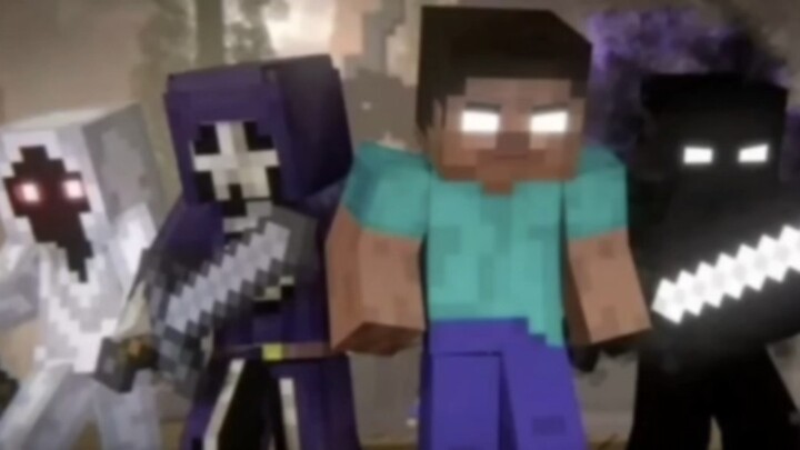 [minecraft/MAD·AMV] การต่อสู้ของฮีโรไบรน์กับเหล่าตัวร้าย