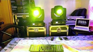 DMX512 and Beam230 simple program for newbie Bisdak by Small Dream Sound System Cebu