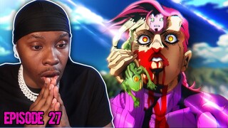 King Crimson Vs Metallica -  JoJo's BIZARRE ADVENTURE Golden Wind Episode 27 - Reaction!!