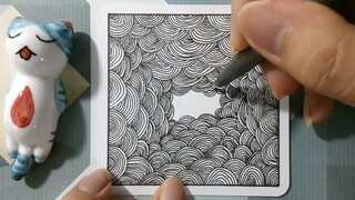 [Cuộc sống] Bức zentangle tôi dành nhiều thời gian nhất để vẽ