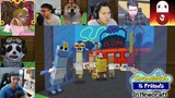 Reaksi Kocak Gamer Digeruduk warga Kelaparan bikini bottom (Minecraft Spongebob Indonesia )