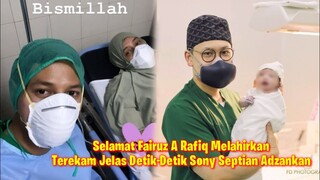 Fairuz A Rafiq Melahirkan, Momen Haru Sonny Septian Jelang Adzankan Sang Anak Terekam