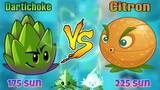 Dartichoke vs Citron: Ai mới là kẻ mạnh? | Plants vs. Zombies 2 - so sánh plants - PVZ2 MK
