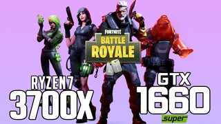 Fortnite Battle Royale on Ryzen 7 3700x + GTX 1660 SUPER 1080p, 1440p benchmarks!