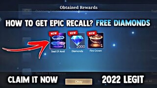 HOW TO GET FREE 2K DIAMONDS AND EFFECT RECALLS! FREE! LEGIT (CLAIM NOW!) | MOBILE LEGENDS 2022