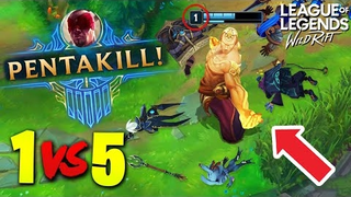 1 VS 5 Penta Kill | League Of Legends : Wild Rift Indonesia