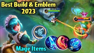 ANGELA INSANE DAMAGE!🤯MAGE BUILD & EMBLEM 2023💙🔥