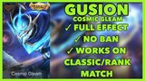 Gusion Legend Skin Script Cosmic Gleam - Full Effect with Real Voice - Patch Aamon | Mobile Legends